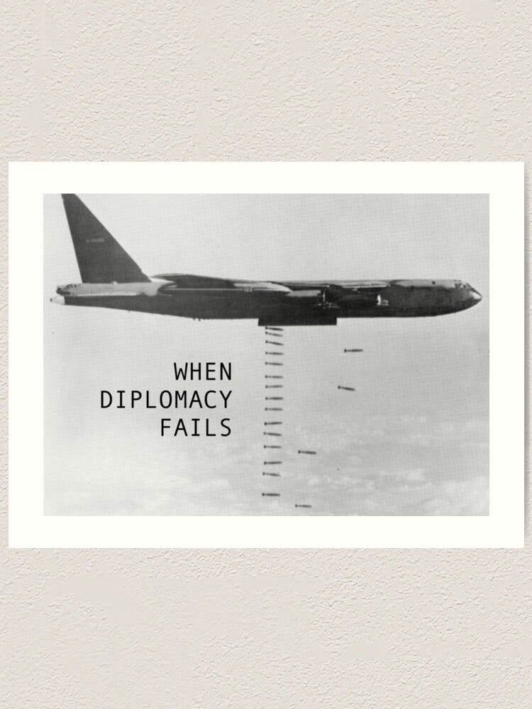 B-52 When Diplomacy Fails&amp;quot; Art Print by celticanam | Redbubble