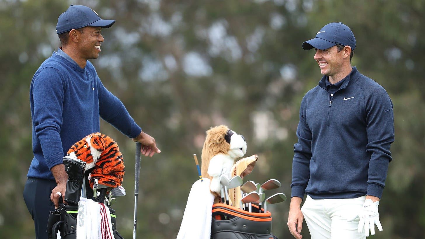 Here's what Tiger Woods told Rory McIlroy in fascinating hot-mic chat