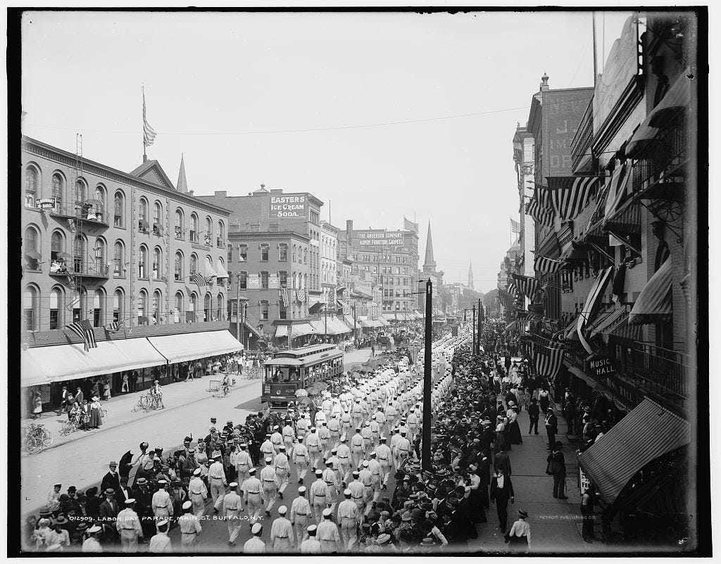 Labor Day parade in Buffalo, N.Y. circa 1900