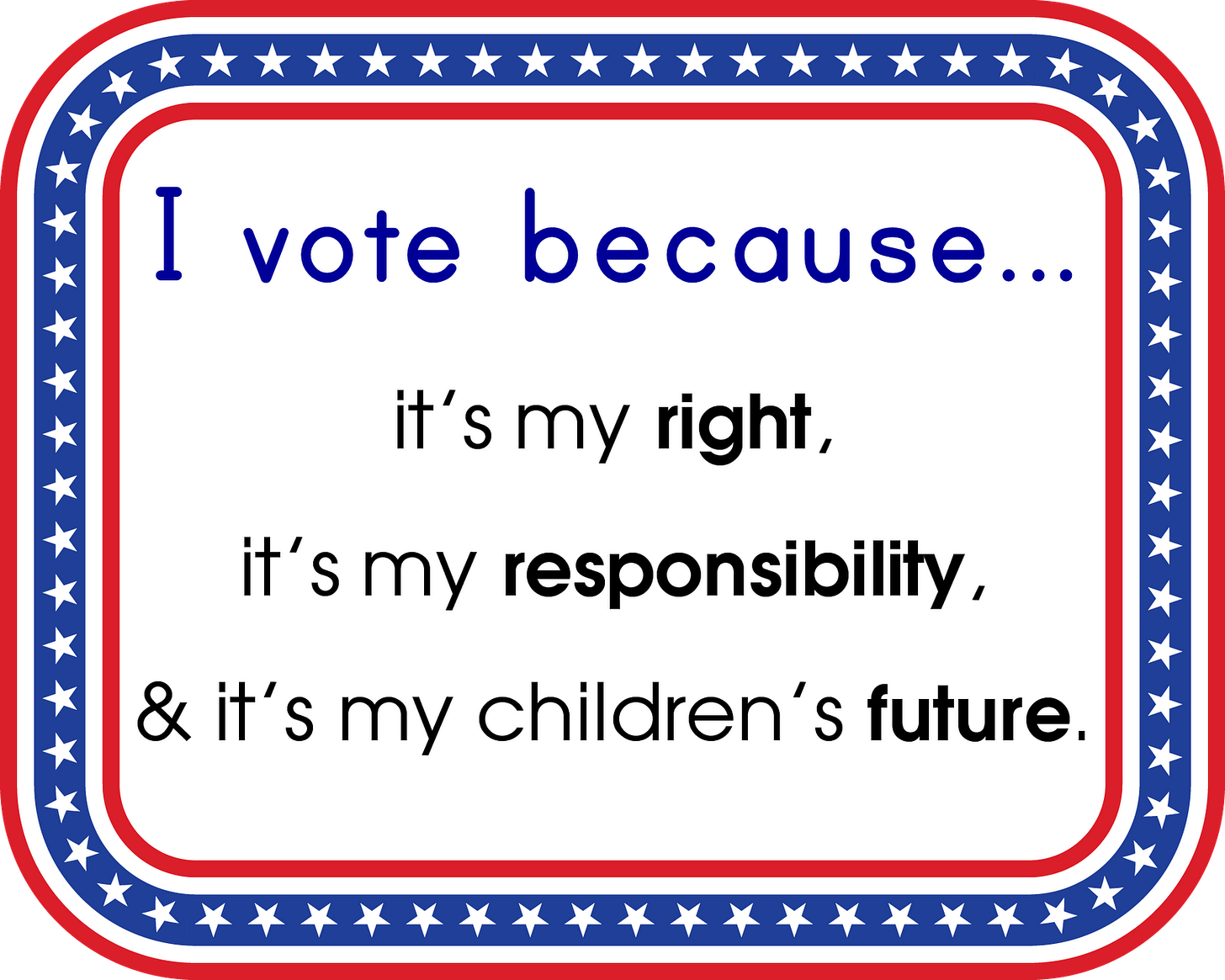 Mommy Maestra: I Vote Because...
