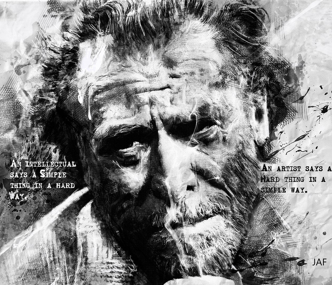 Poet and novelist Charles Bukowski