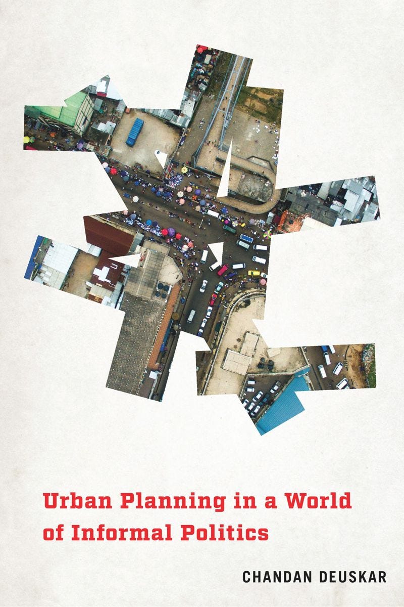 book: Urban Planning in a World of Informal Politics