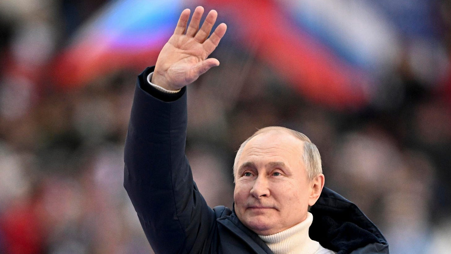 Putin Holds Massive Pro-War Rally In Moscow