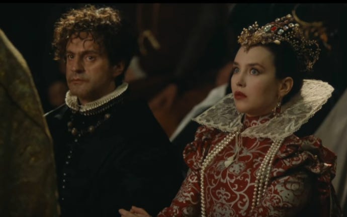 Image du film La Reine Margot, 1994: Heni IV/Daniel Auteuil et Marguerite de Valois-Isabelle Adjani.