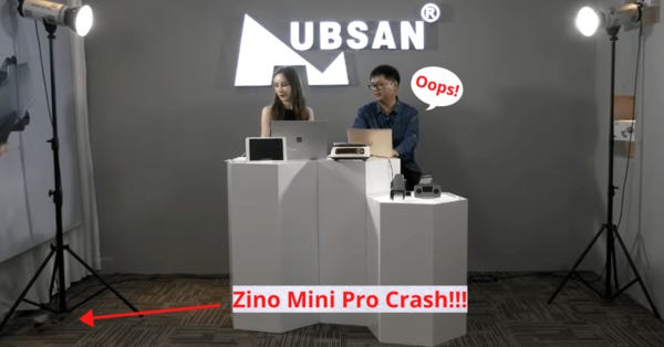 Hubsan crashes Zino Mini Pro during product launch livestream - DroneDJ