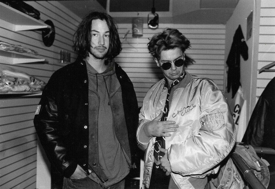 esotericy — Keanu Reeves and River Phoenix at the China Club...