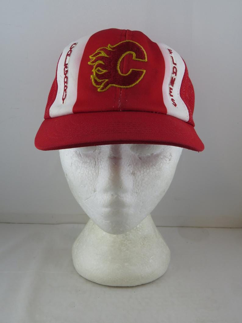 Vintage Calgary Flames Hat  Trucker by Ted Fletcher  Adult image 0