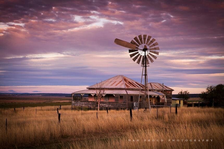 Old Homestead in outback Qld | Australian farm, Farm windmill, Toowoomba