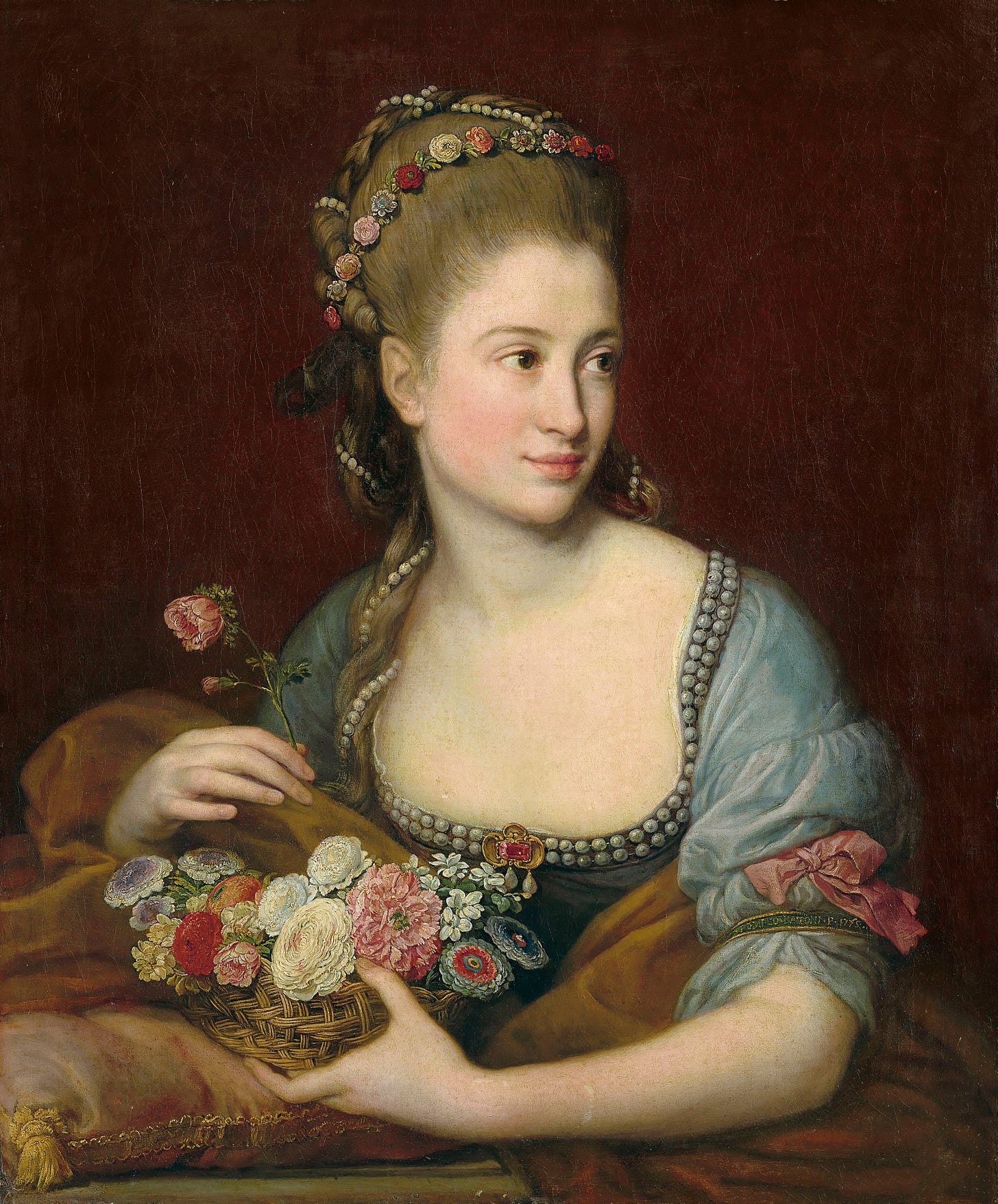 Portrait of a lady as Flora (1775) by Pompeo Batoni