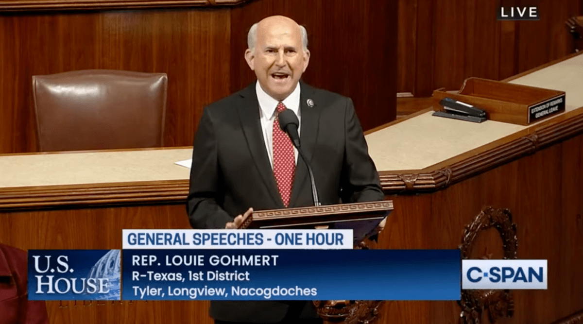 GOP lawmaker honors pastor who ignored a child sex abuse scandal at his church | Louie Gohmert speakers on the floor of the House