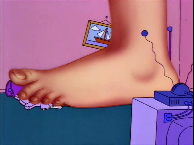 Monty Python Foot Gag as The Simpsons Couch Gag