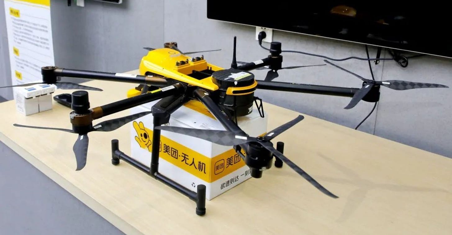 Meituan Launches Normal Operation of Drones for Food Delivery in Shanghai