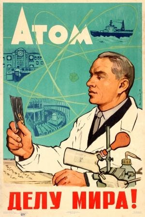 Image result for soviet science poster