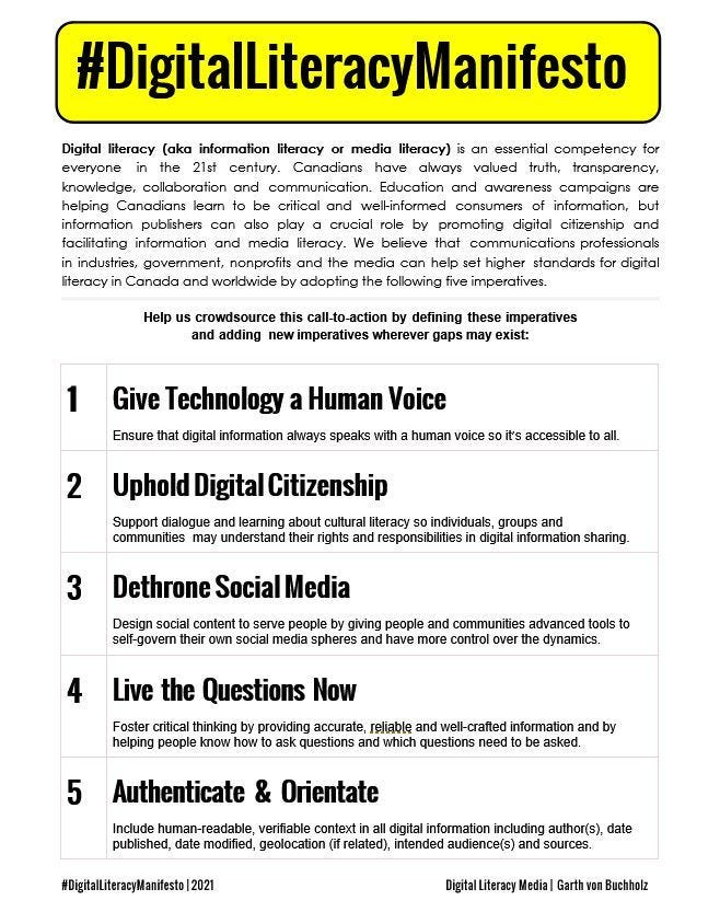 Image of Digital Literacy Manifesto
