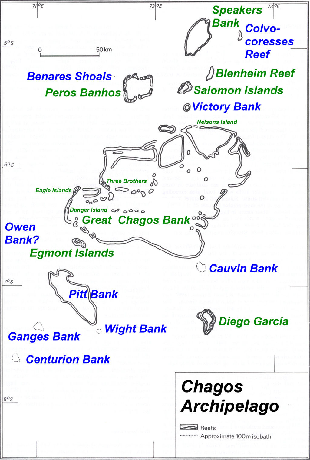 The Chagos Archipelago (Image: NOAA, adapted by user Ratzer, Public domain, via Wikimedia Commons)