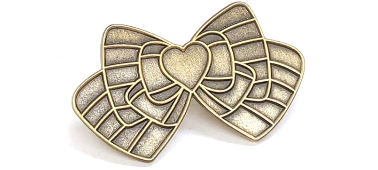 Special Edition Diestuck Bow Pin