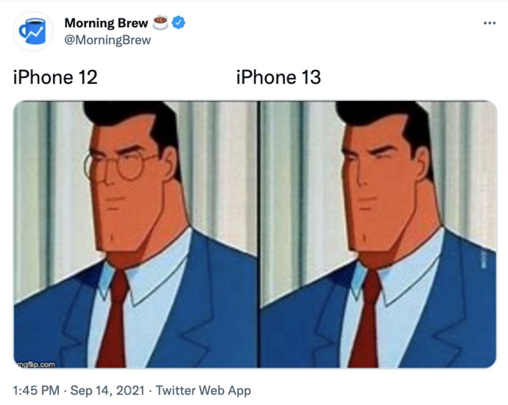 Clark Kent iPhone meme
