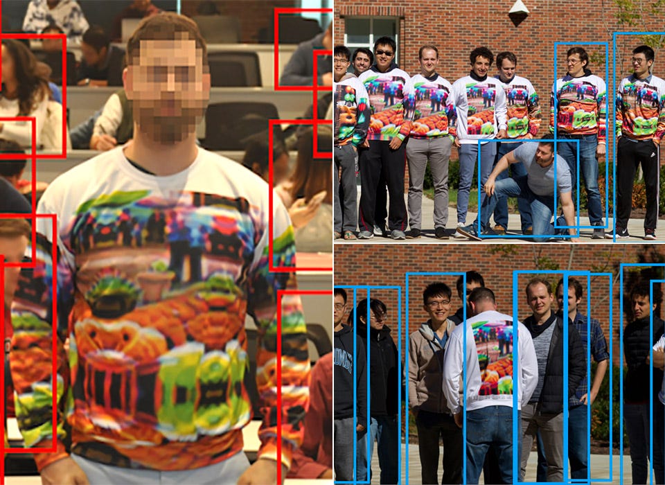 University of Maryland Invisibility Cloak AI Camera Facial Recognition