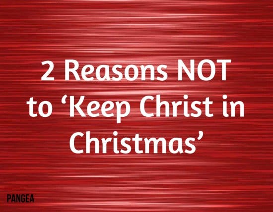 2 reasons not christmas