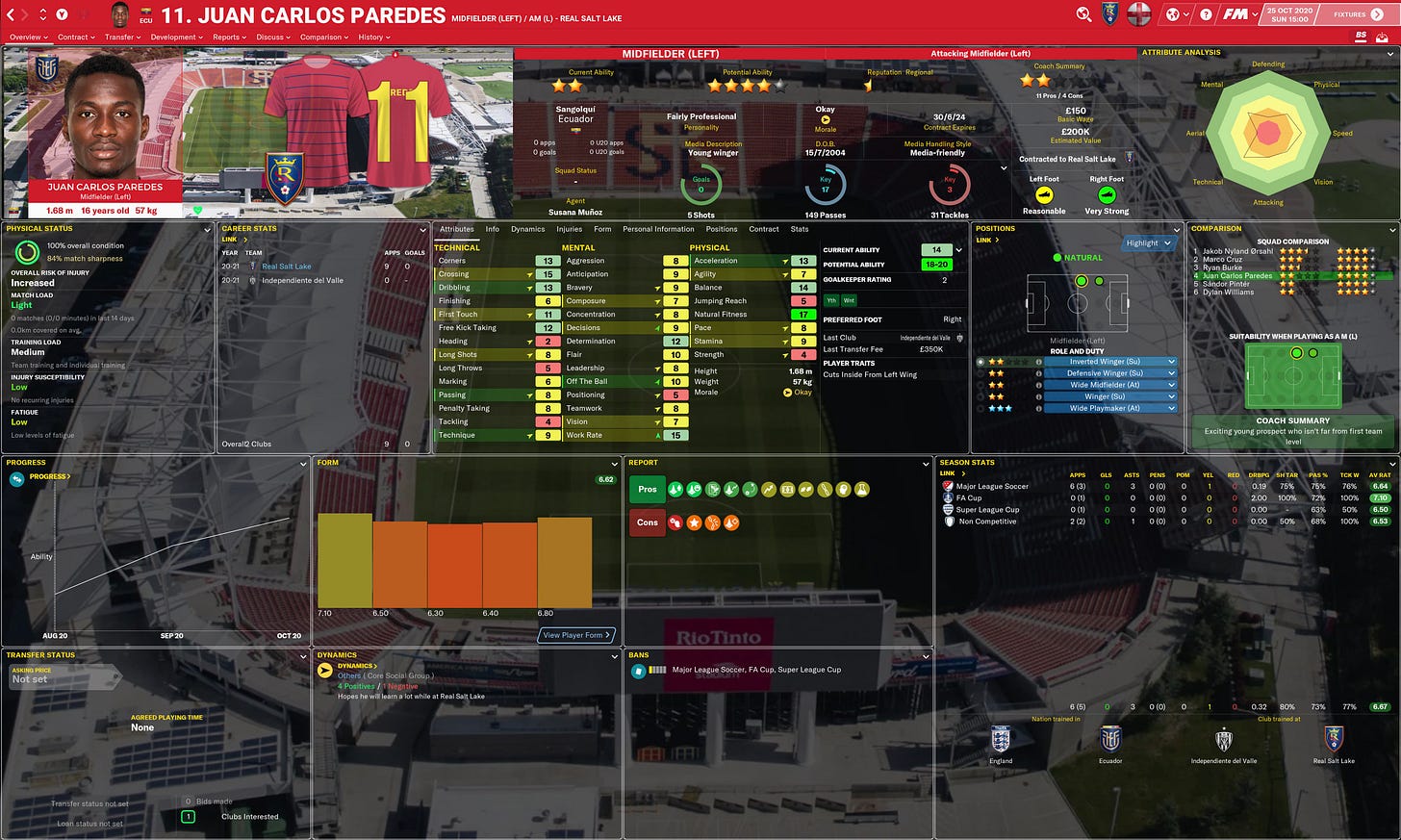 Football Manager 2021 Paredes