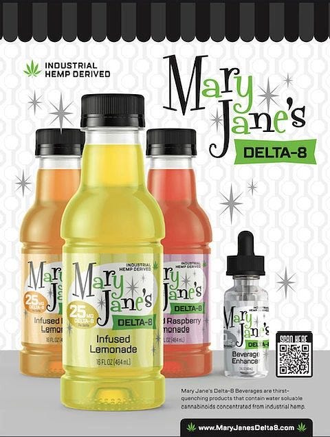 Kannabis.blog highly recommends delta-8 infused lemonades and beverage enhancers from Mary Jane’s Cupboard! Click the photo to browse their online store.