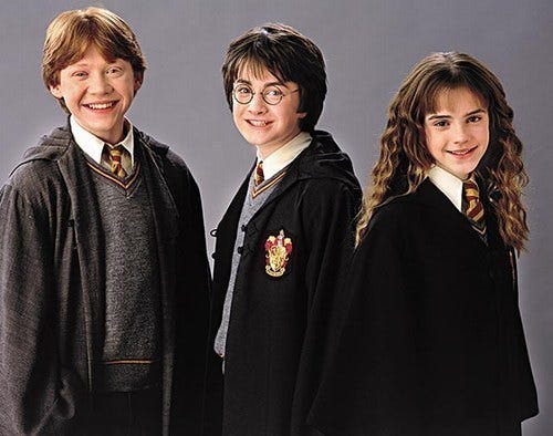 Image result for harry hermione and ron