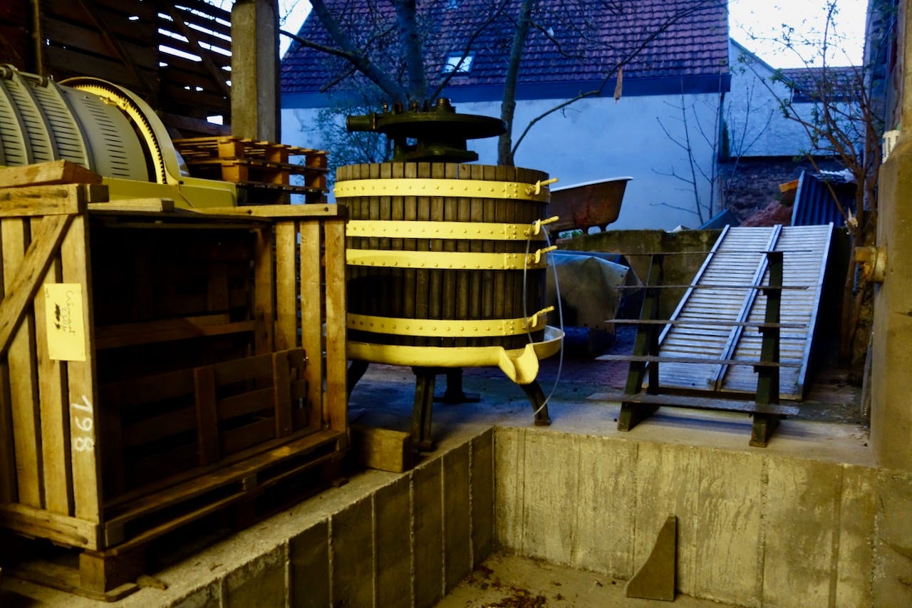 jean marc dreyer rosheim wine alsace presses