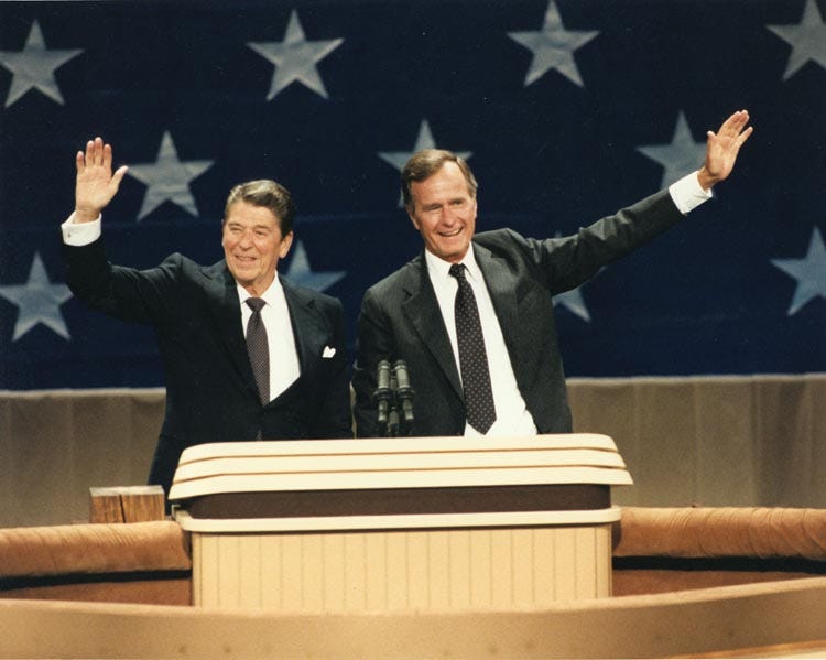 Reagan and Bush