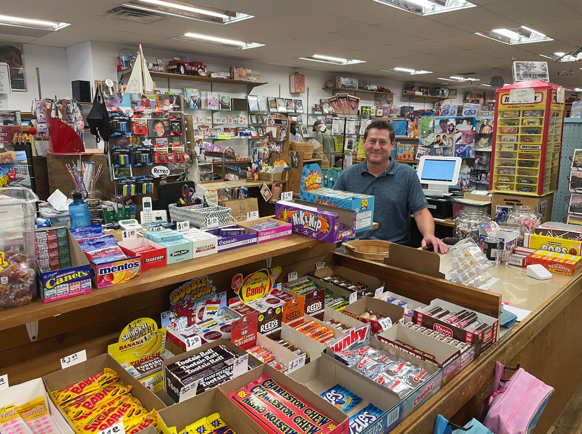 Matthew Stickle at A.L. Stickle Variety Store, the Rhinebeck, New York
