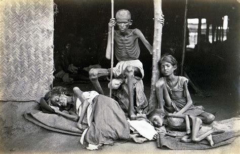 A family during the Great Madras famine in India, 1876 - Rare ...