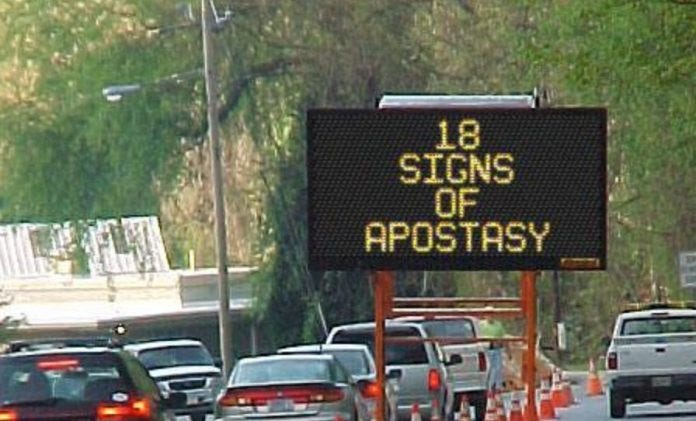 signs of apostasy