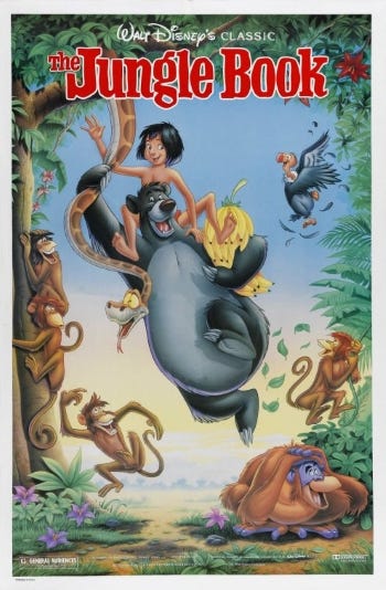 Theatrical re-release poster for The Jungle Book