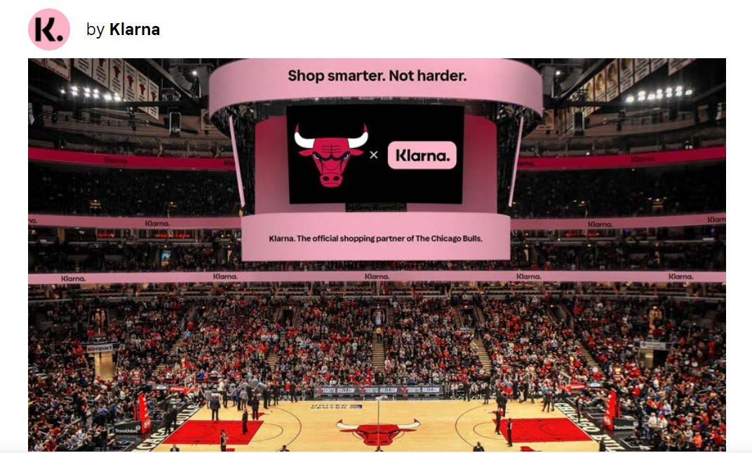 Klarna and Chicago Bulls Partnership