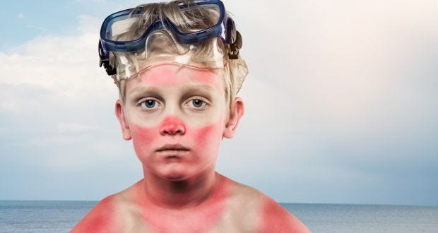 Some 17% of schoolchildren never use sunscreen
