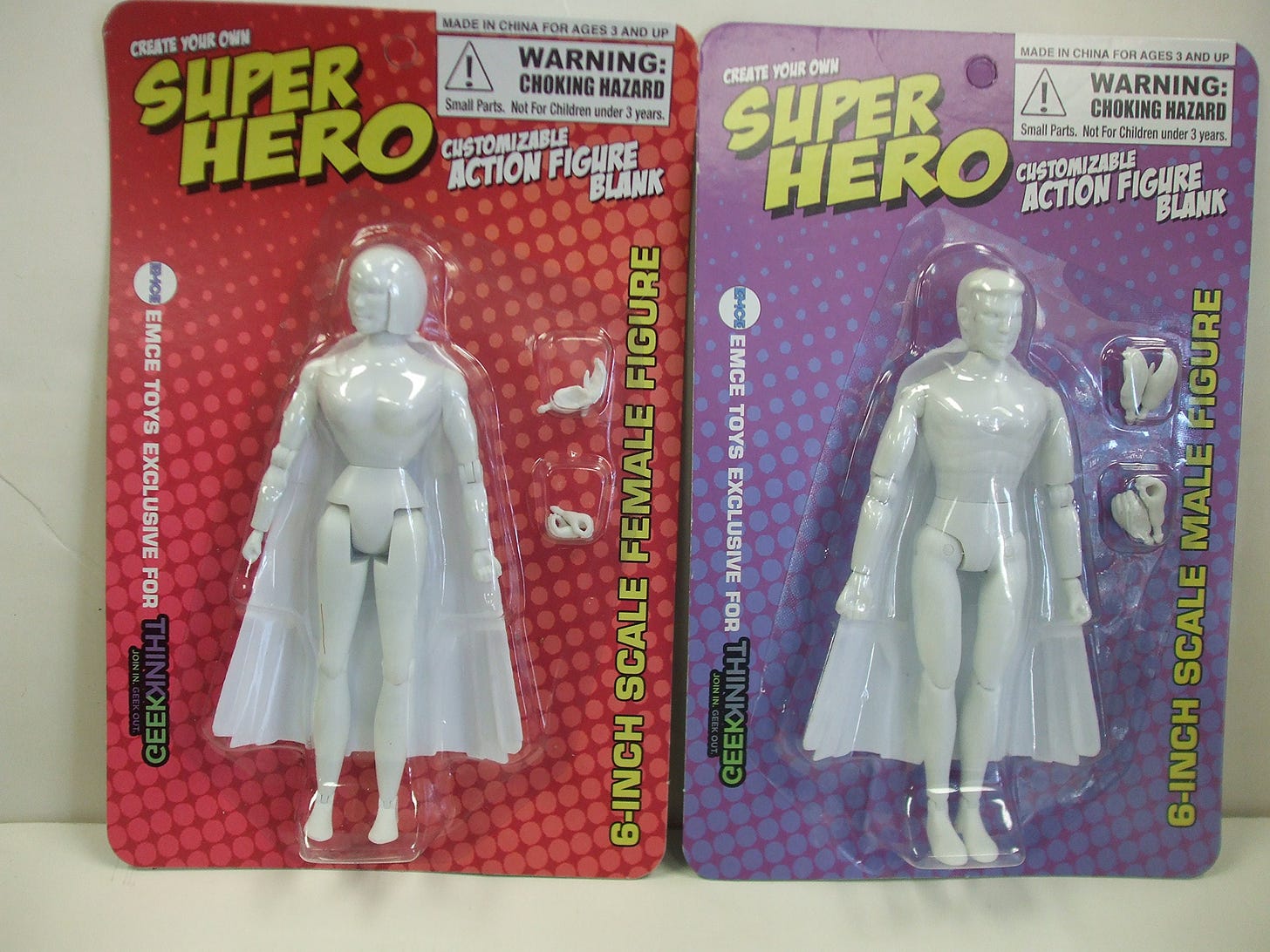 Emce Toys Create Your Own Super Hero - 6 inch Customizable Action ...