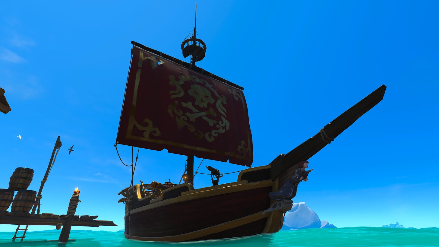 Fancy pirate sloop