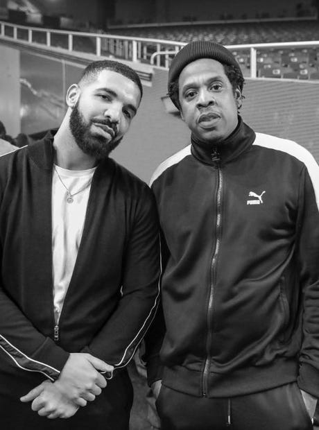August 2018: Drake and JAY-Z took their first picture together since  2013... - Capital XTRA
