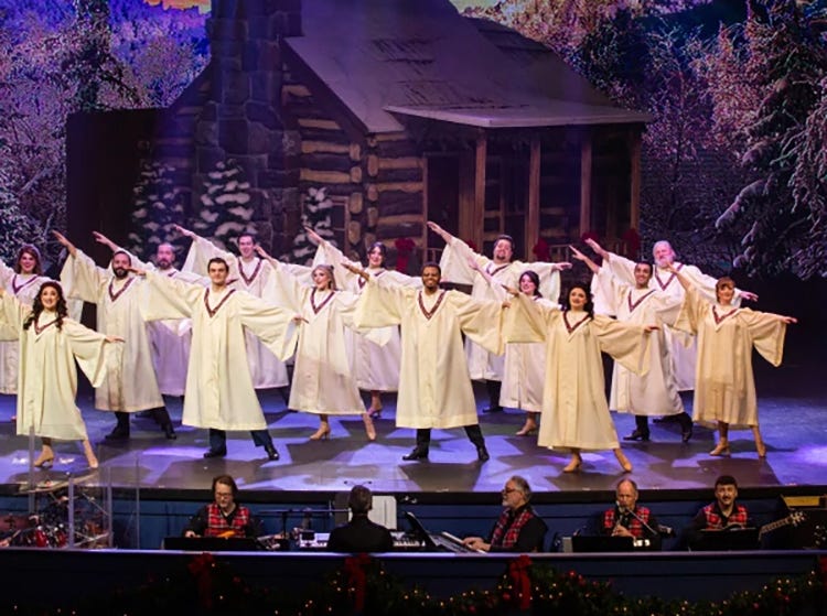 Christmas in the Smokies show at Dollywood 