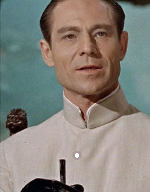 Joseph Wiseman as Dr No from 1962 James Bond film