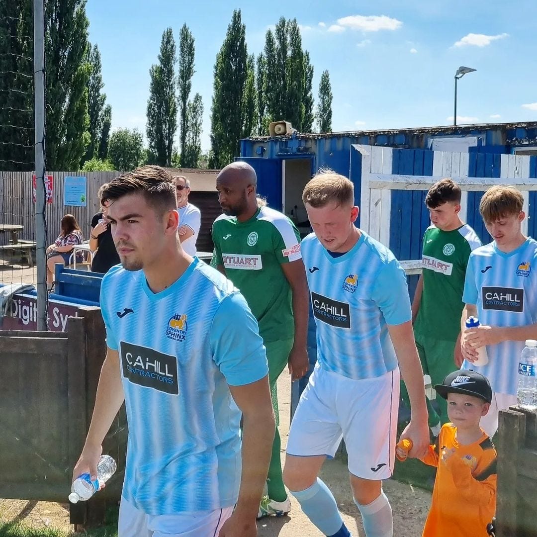 Coventry Sphinx v Bedworth United. Emirates FA Cup Extra-Preliminary Round 2022/23. (Chris Nee)