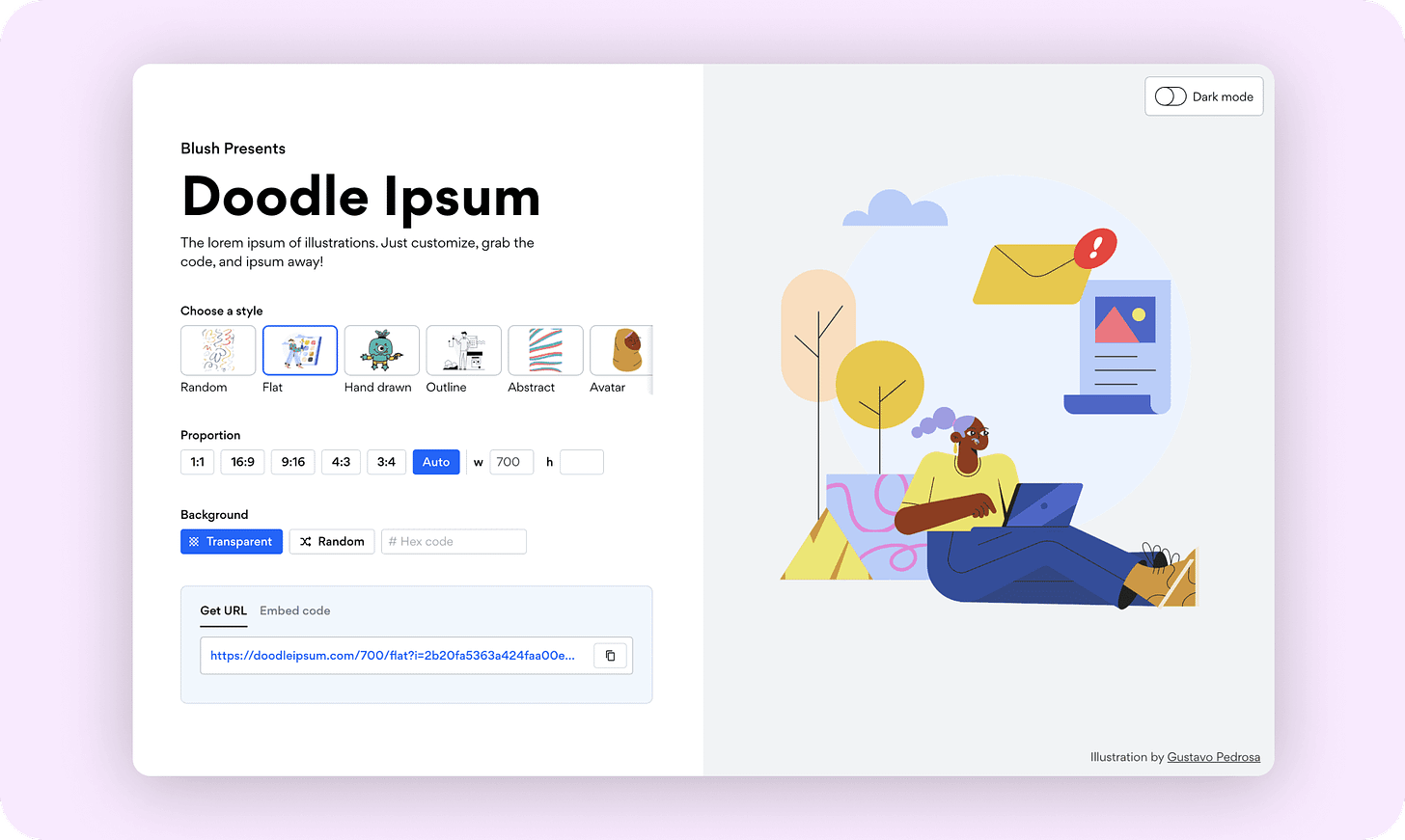 Screenshot of Doodle Ipsum