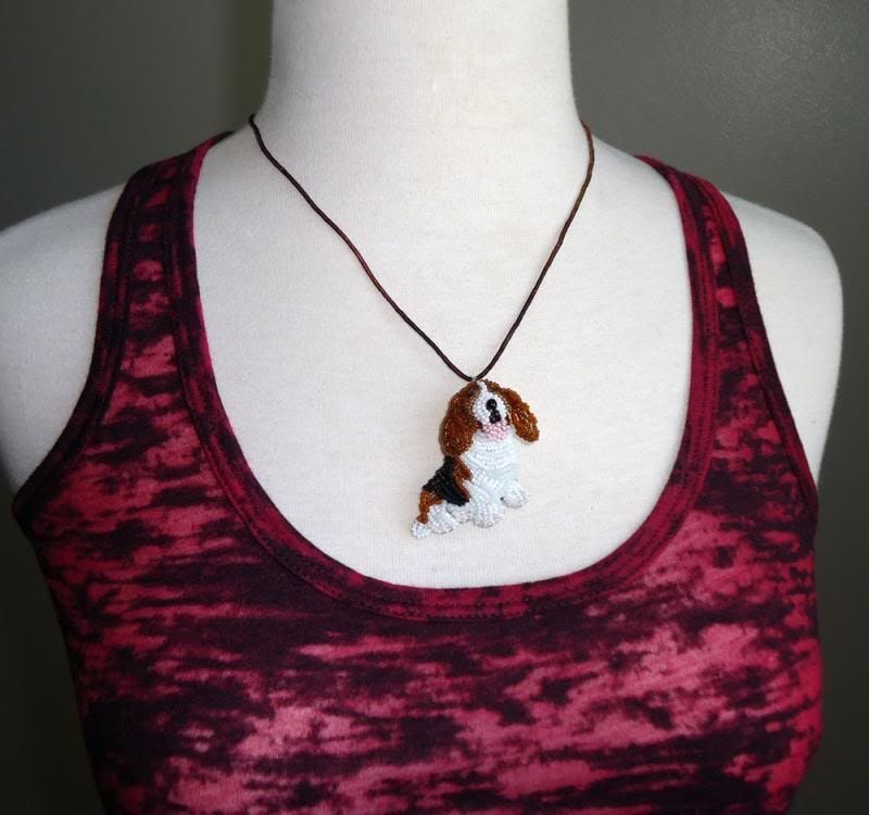 beaded basset hound pin pendant dog necklace bead embroidery peyote stitch etsy beaded basset hound pin pendant dog necklace bead embroidery peyote stitch etsy