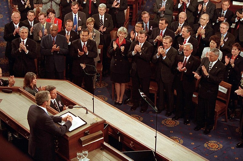 File:911- President George W. Bush Addresses Joint Session of Congress, 09-20-2001. (6124231583).jpg