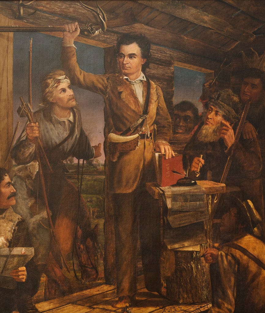 “The Settlement of Austin’s Colony,” by Henry Arthur McArdle, 1875
