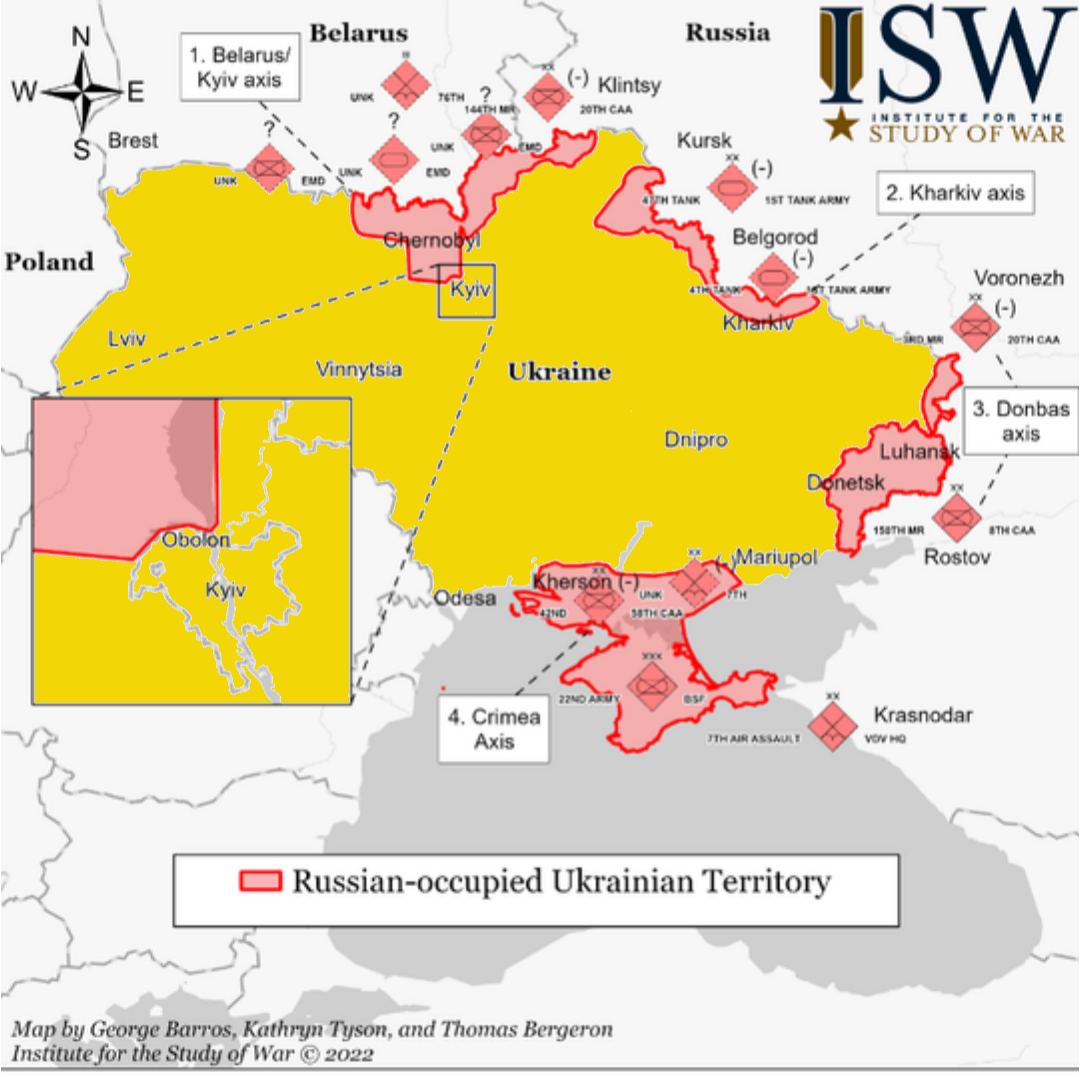Ukraine battle map