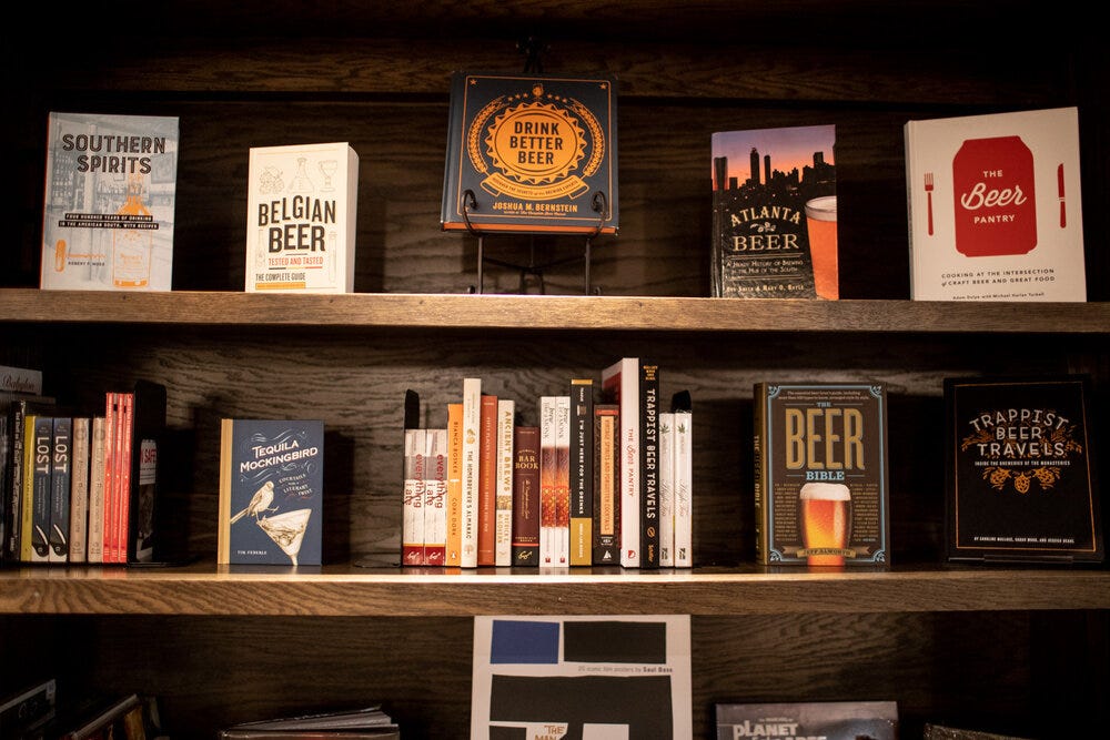 No brewery would be complete without books on beer and cocktails.