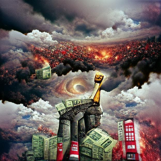It is easier to imagine the end of the world than to imagine the end of Capitalism. — Fredrick Jameson