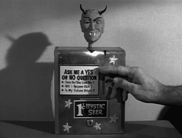 Mystic Seer mechanical fortune teller from the Twilight Zone