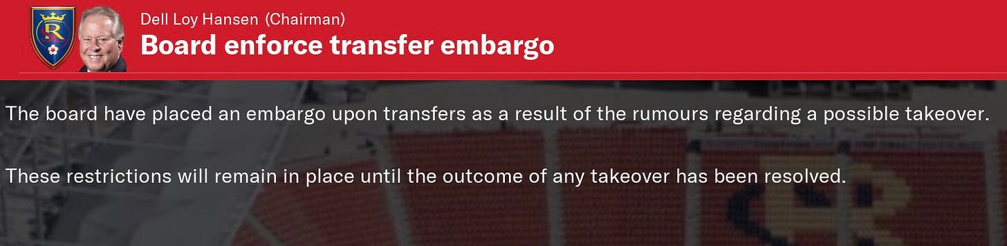 Football Manager 2021 Takeover