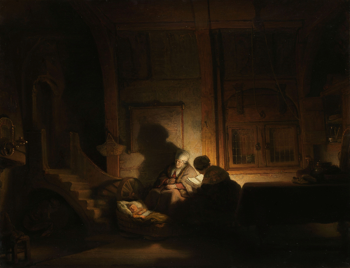 Rembrandt (workshop)_Holy Family at Night